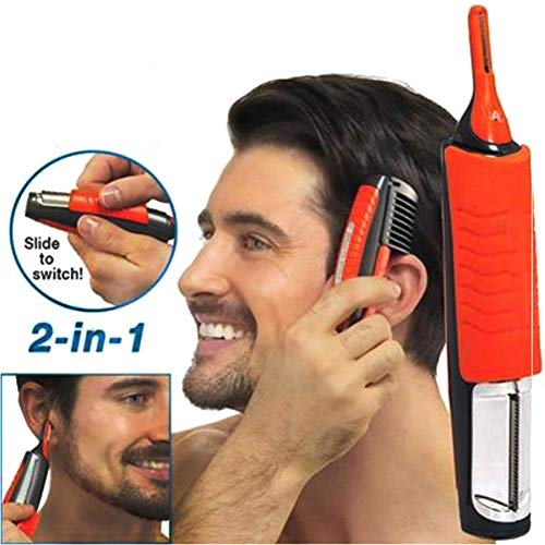GRXINNN Man 2 in 1 Hair Clipper Shaver Nose Trimmer Hair Remover Switchblade