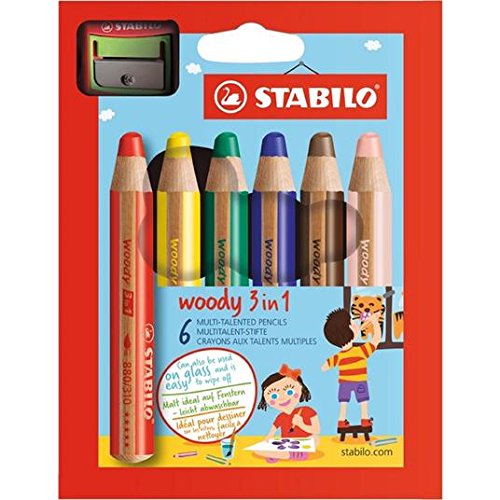 Preisvergleich Produktbild STABILO woody Buntstifte 6 pro Pack