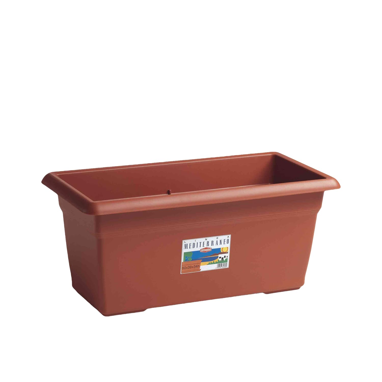 Fioriera + Sotto Fioriera Mediterraneo STEFANPLAST (Terracotta, CM.100)