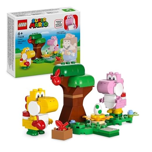 LEGO Super Mario Set de Expansión: Huevo de Yoshi en el Bosque Set de Juguete Coleccionable con 2 Personajes del Videojuego para Construir, Regalo para Niños, Niñas y Gamers de 6 Años o Más 71428