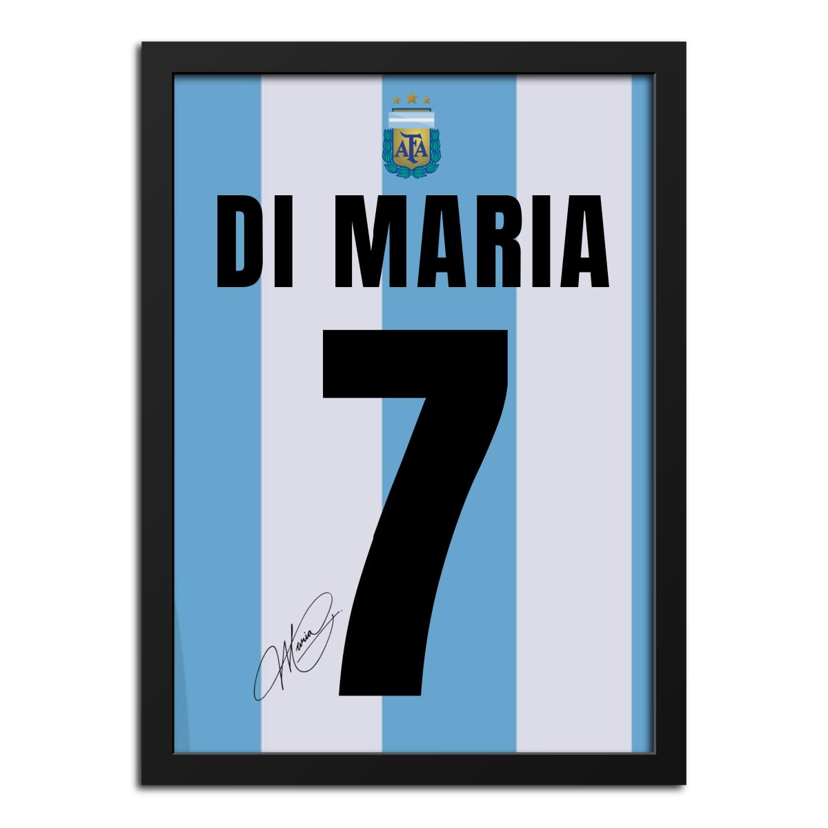inspire TA Angel Di Maria Argentina Jersey World Cup 2026 Poster Framed Laminated Poster Wall Hanging Wooden Photo Frames 12 X 9 Inches-image-8