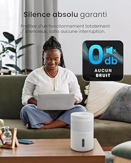 Pro Breeze Osmo Deshumidificateur d Air, Absorbeur d'Humidité – Silencieux & Réutilisable contre l’Humidité – Avec Recharge – Sans Électricité pour Maison Chambre Voiture Salle de Bain