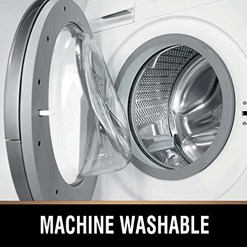 Mayshine Soft Plush Chenille Around Toilet - Cold Feet Protector Bathroom Rug, Absorbent Microfiber Contour/U Shape Bath Mat, Machine Washable, Non-Slip Grip, Quick-Dry, Thick Shaggy (White, 24"X20") #TOP7