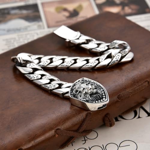 Italian Handmade Sterling Silver Mens Bracelets | Solid S925 Chain Bracelets | Men's Silver Bracelet Gift for Dad, Boyfriend, Son, My Man2