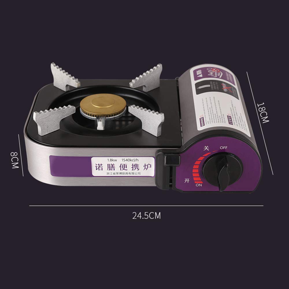 Lixada 1800W Portable Butane Gas Infrared Aluminum Alloy Mini Cassette