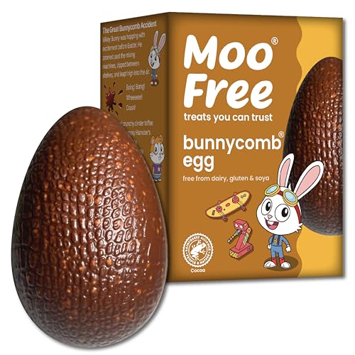 MOO FREE Bunnycomb Easter Egg Dairy Free, 100 GR