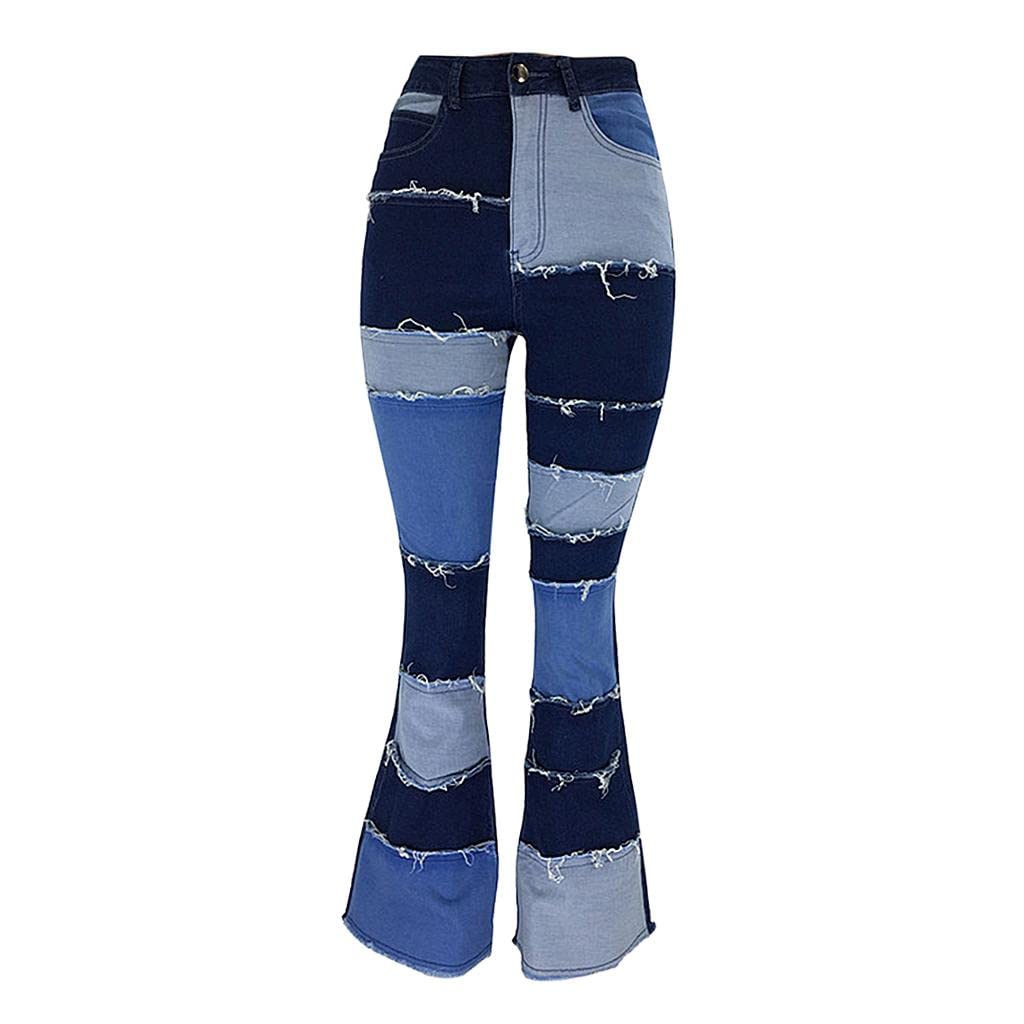 Enakshi® Blue Bootcut Denim Womens Pants Stretch Boot Flare Jeans Bell Bottom L|Clothing Shoes & Accessories | Womens Clothing | Jeans-image-2