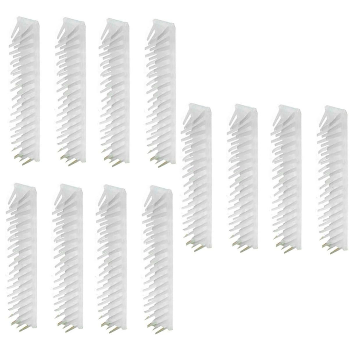 COLLBATH 12 Stk Katzenbürste Kamm Katzenwandecke Kätzchen Wandbürste Wandkratzbürste Haustierpflegebürste cat massager katzenmassager Eckmassagegerät für Katzen Katze selbst Weiß