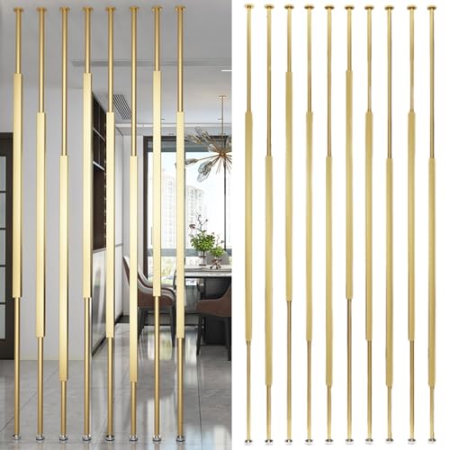 Divisor de habitación de poste vertical, no requiere taladro, moderno separador de espacio para comedor y sala de estar