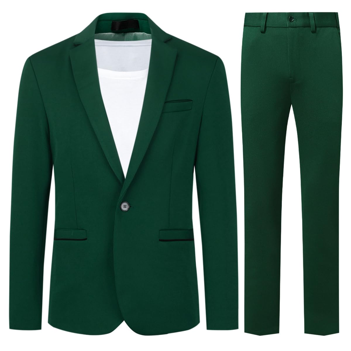 Allthemen Abito da Uomo 2 Pezzi Completo da Uomo Slim Fit Abito da Sposa con Un Bottone Elegante