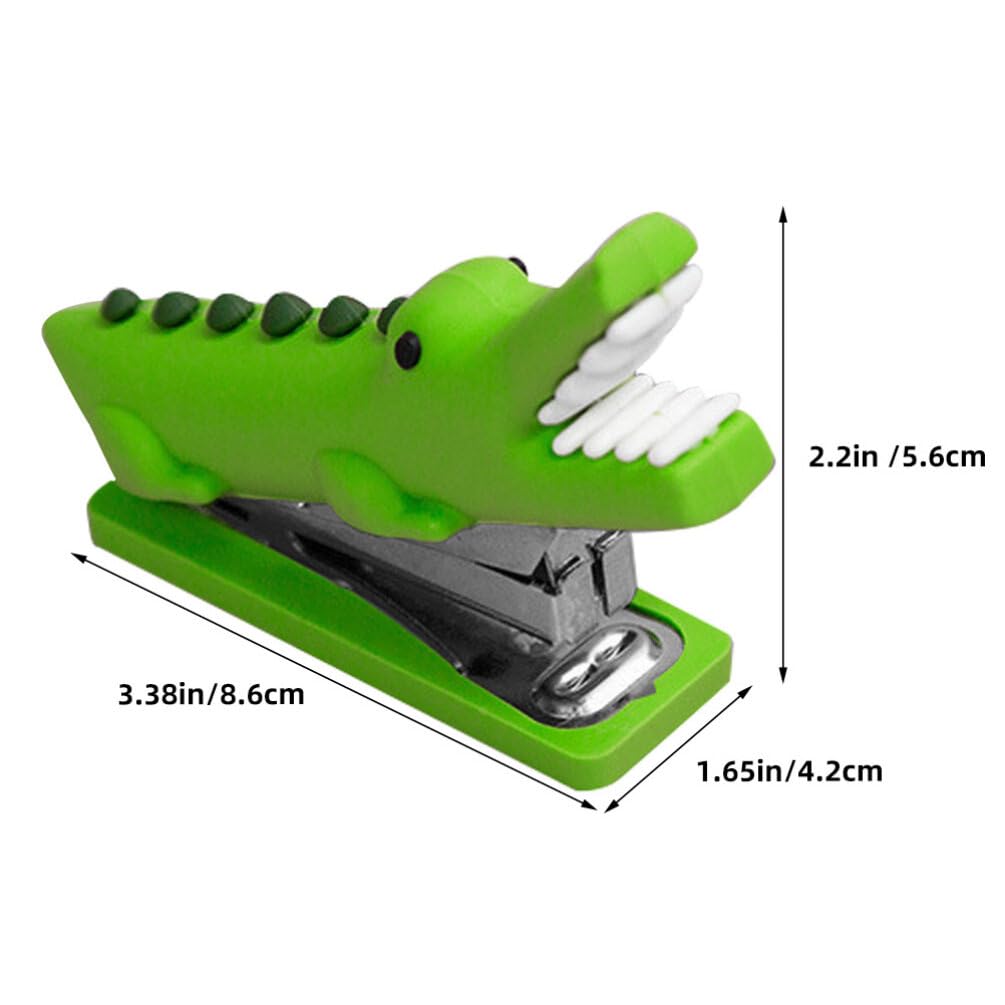 HOODANCOS Mini Stapler Portable Handheld Stapler Cute Cartoon Design for Kids and Office Use Smooth Stapling with Soft Silicone Detail - Image 3