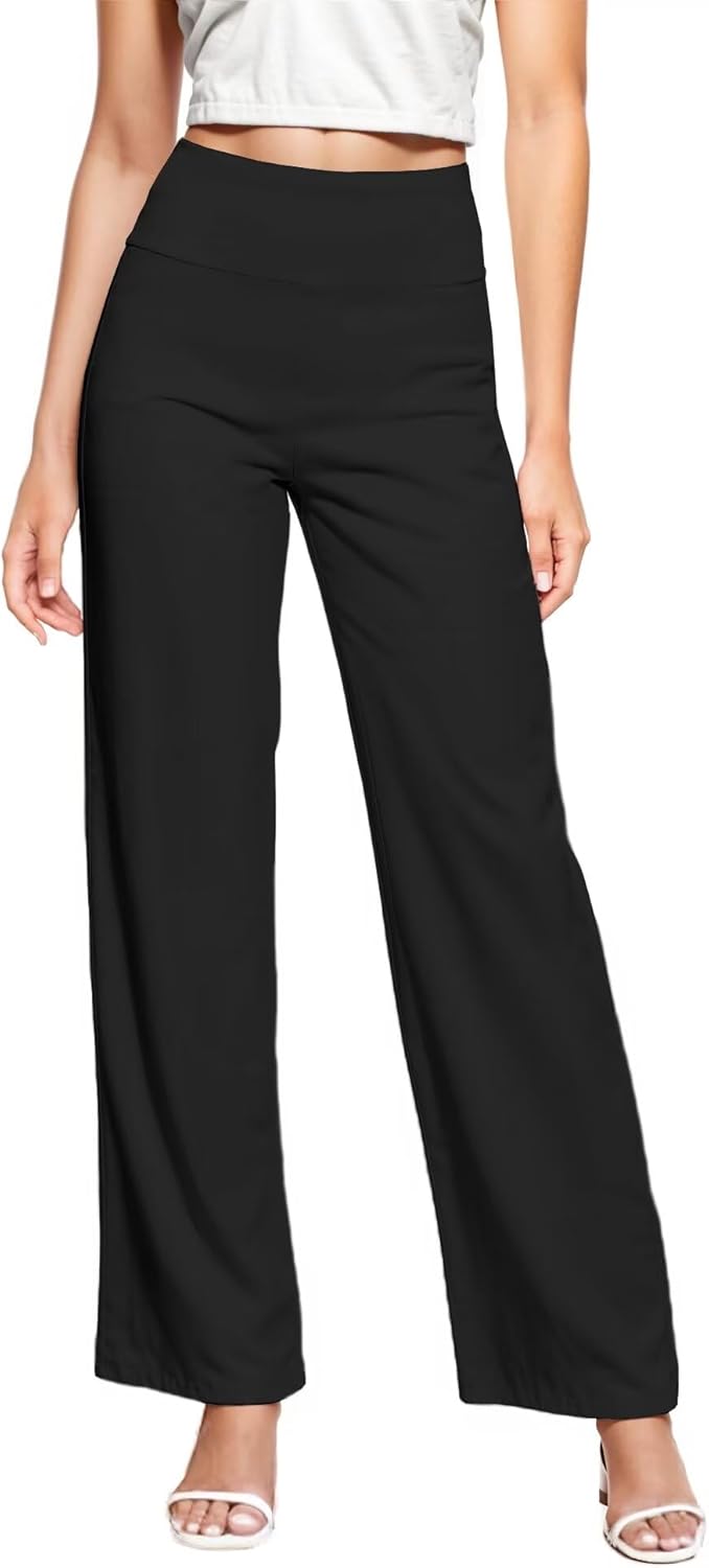 Hybrid & Company Women‘s Super Comfy Millennium Wide Leg Pants