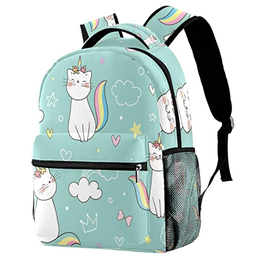 Sac à dos de voyage Kitty licorne grand volume pour ordinateur et bagage cabine