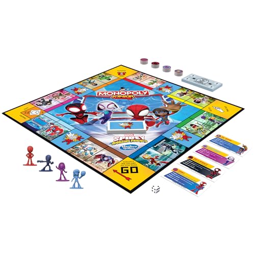 Monopoly F8020 Hasbro Gaming Monopoly Junior: Marvel Spidey And His Amazing Friends Edition Board Game thumb #16