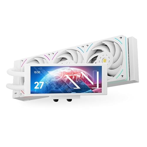 Thermalright Trofeo Vision 360 ARGB weißer CPU-AIO-Kühler, 360 mm Heizkörper, IPS-LCD-Bildschirm mit 1280 x 480 Auflösung, für AM4/AM5, Intel LGA1851/1700, 6,86 cm (2,7 Zoll) LCD Langbildschirm Thermalright Trofeo Vision 360 ARGB weißer CPU-AIO-Kühler, 360 mm Heizkörper, IPS-LCD-Bildschirm mit 1280 x 480 Auflösung, für AM4/AM5, Intel LGA1851/1700, 6,86 cm (2,7 Zoll) LCD Langbildschirm