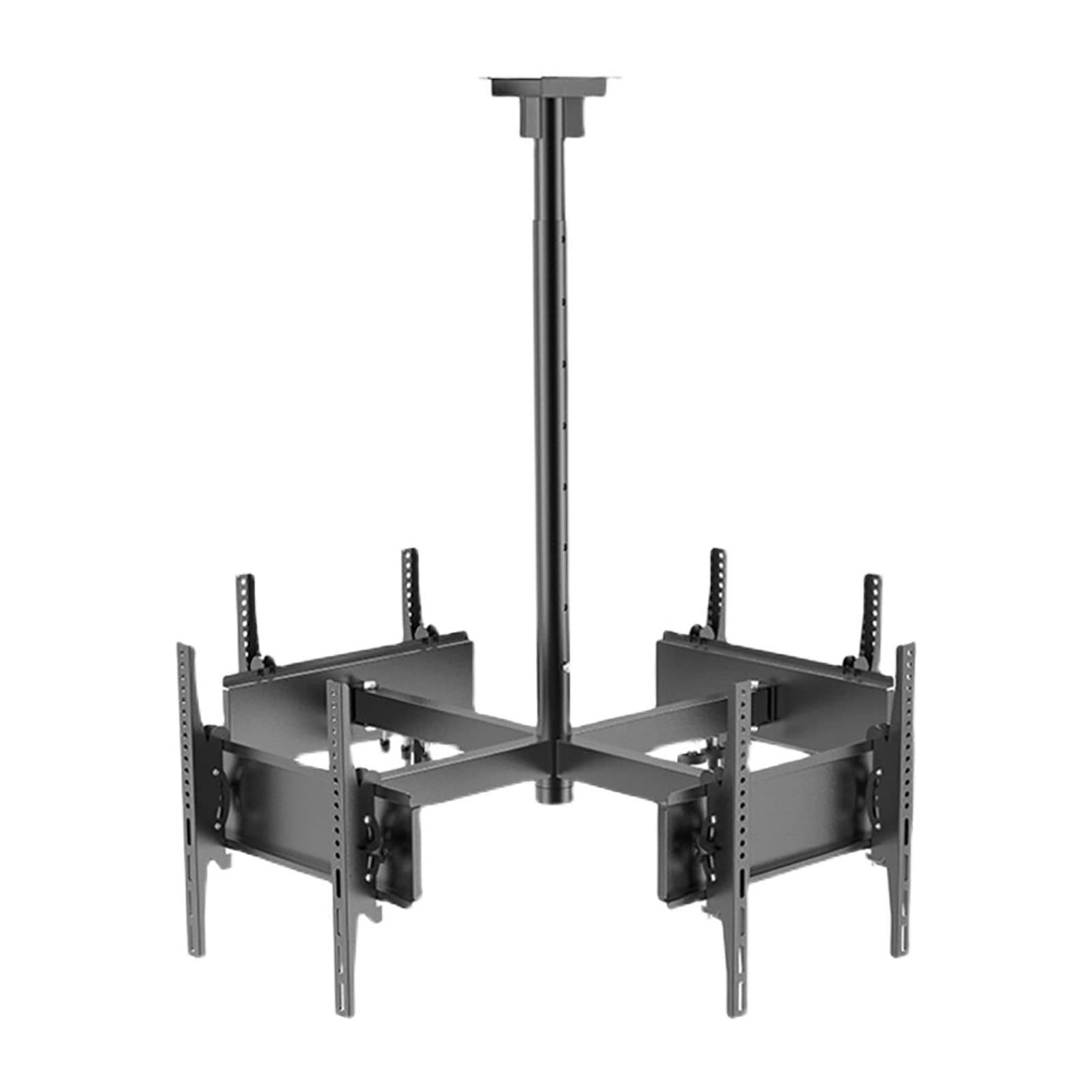 WDSOPK 4 Sides Tv Ceiling Mount Bracket,Adjustable Tilt & Swivel Tv Ceiling Mount,LCD Tv 360 Degree Rotating Frame,for 30-50 Inch Tvs,Support 4 Screens,4 Sides