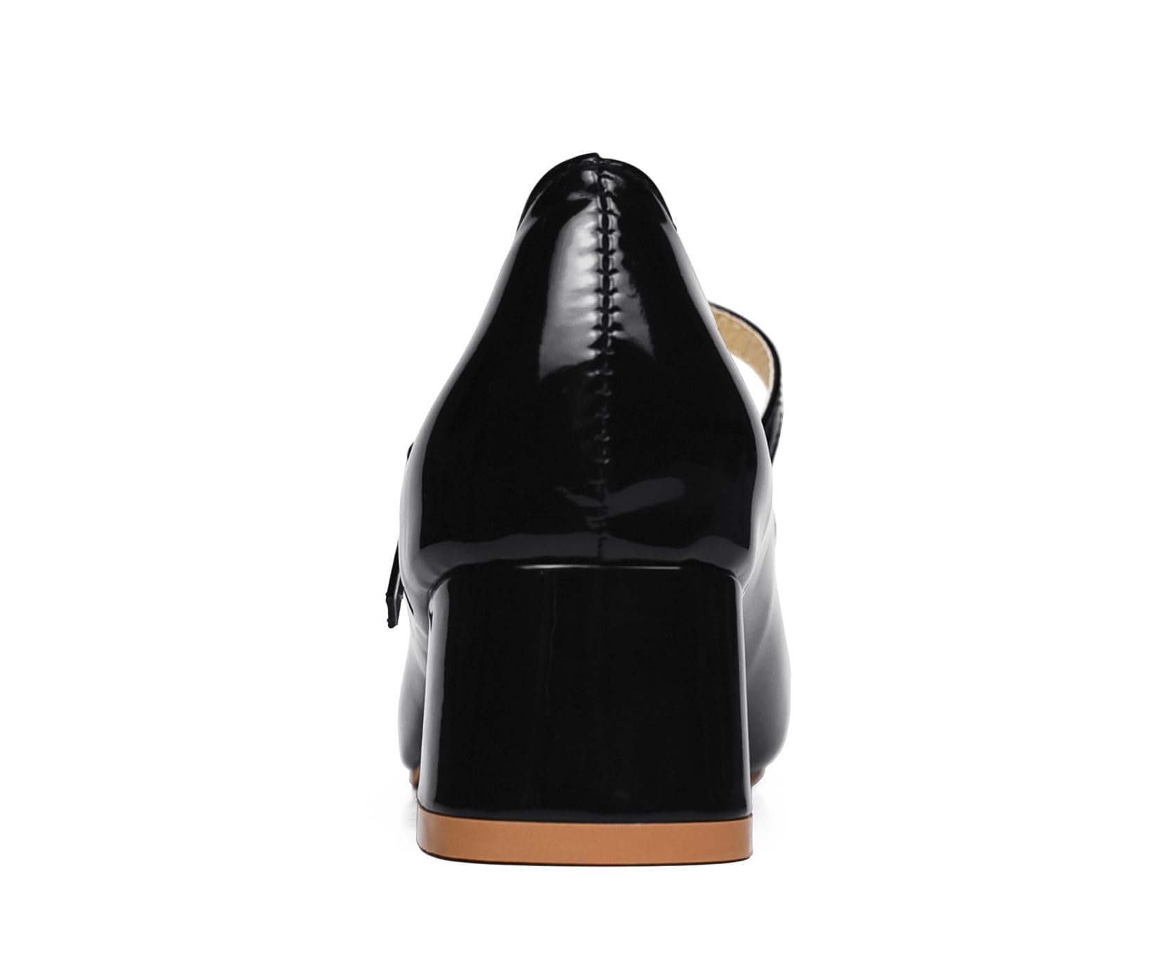 Chaussures Mary Janes à Petit Talon pour Femmes Confortables Légères Noir