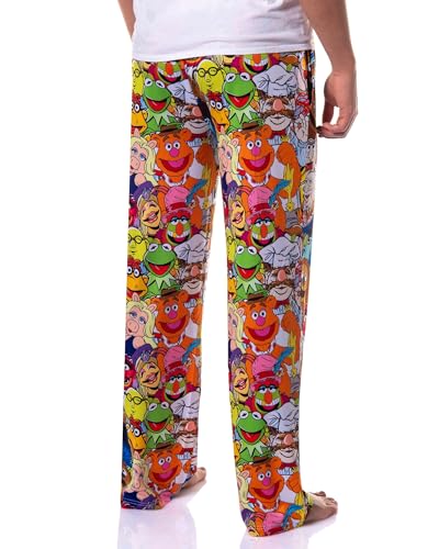 The Muppets Pajamas Men's Kernit Miss Piggy Fozzie Bear AOP Lounge Pj Pants4