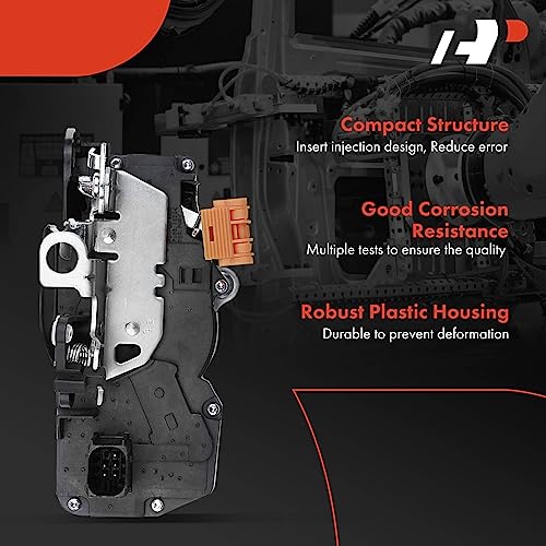 Image of A-Premium Door Latch Lock Actuator Compatible with Buick Vehicles - Lucerne 2006 2007 2008 2009 2010, Sedan, without Anti-Theft Package - Front Driver and Passenger Side, 2-PC Set