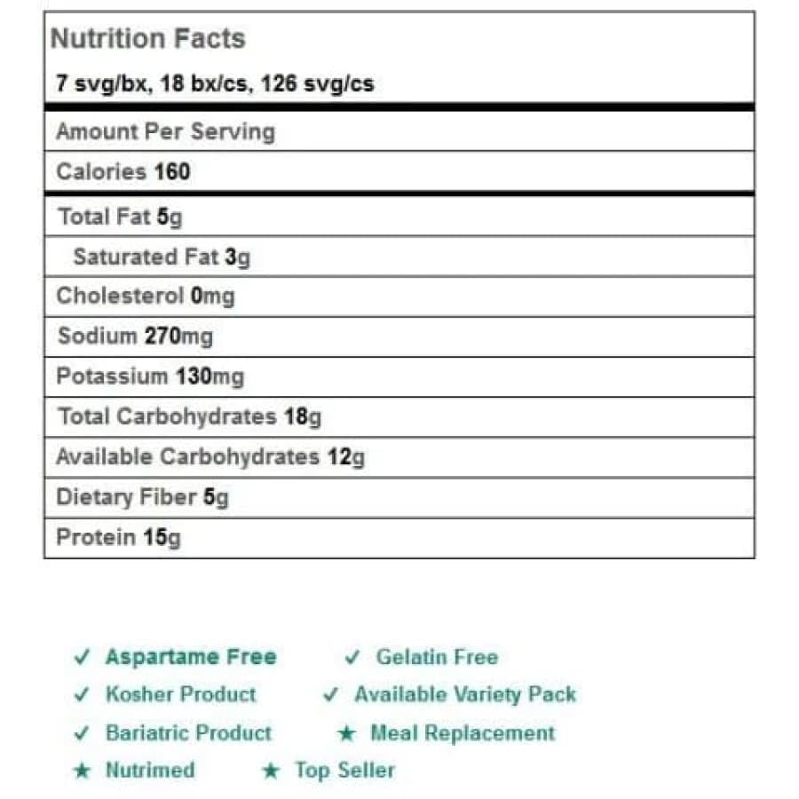 BariatricPal Barras de proteína 15g - Canela crujiente (6 unidades) miniatura 2