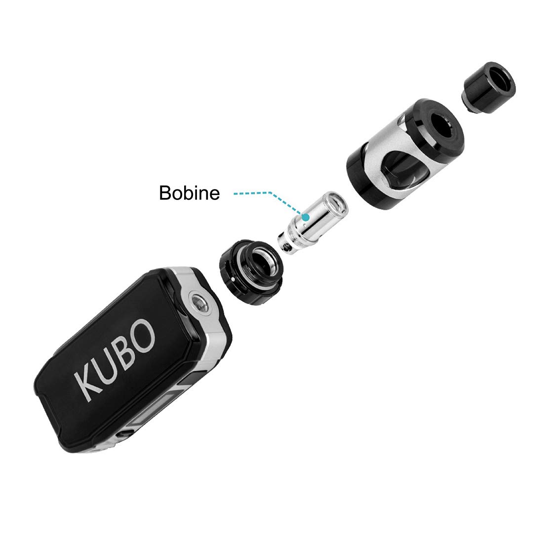 KUBO LZ100W E Cigarette Bobine Coil de remplacement Têtes d'atomiseur  spéciales 0,5 Ohm 5-pack sans nicotine : Amazon.fr: High-Tech