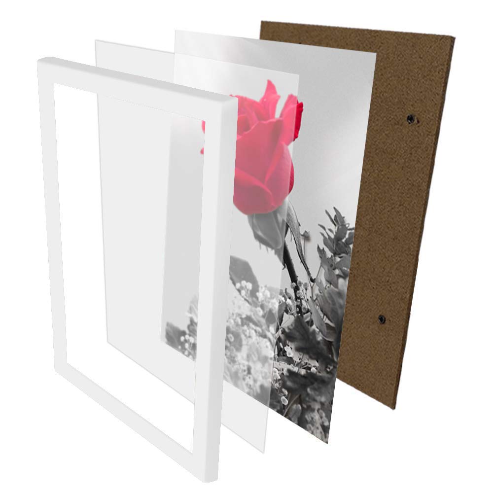 SILD 12x18 Frame White 3 Pack,12x18 Poster Frame White Wood Frame for Wall,Mounting Hardware Included