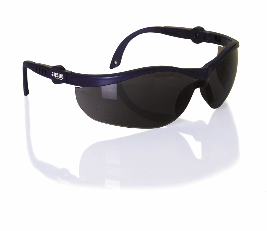 Safetop 11485 - Patriot. gafas ocular ahumado montura azul anticondens.