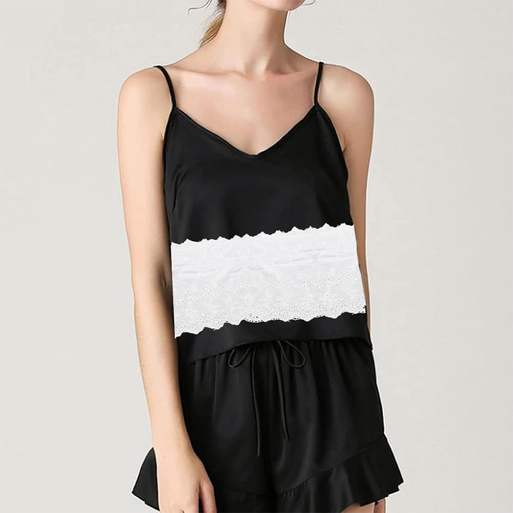 GORGECRAFT 3 iarda Pizzo Occhiello Rifinito A Metro Rotolo di Pizzo Largo 23 cm Cotone Bianco Ricamo Pizzo Passamaneria Tessuto per Bordo Smerlato Decorazioni Abito Tovaglia Matrimonio Festival