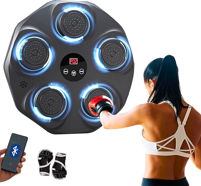 Calyrex Music Boxing Machine for Adults Kids, Bluetooth Speaker & Boxing Gloves, Boxing Machine Wall Mounted Music, Adjustable Degree of Difficulty, Durable and Anti-Impact PU Material, Fitness (B0DJ16TBJX) Amazon Price History, Amazon Price Tracker