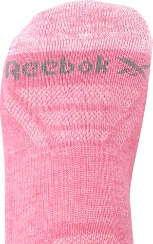 Image of Reebok Womens No Show Socks Moisture Wicking Cushion Low Cut Socks 12 Pack | Stretch Performance Fabric, Cushioned Heel and Toe, Arch Support, Comfort Seam, Shoe Size 4-10