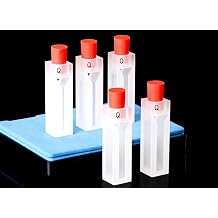 1pcs Quartz Cuvette Colorimeter - 10mm Path Quartz Cuvette - Acid/Alkali Resistant, Japanese Quartz,350L-1.75mL Volume,Two-Pass Light111.75ml
