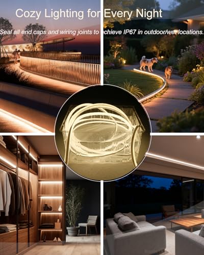 Tira LED COB 5 metros 3000K Luz Blanco Cálido miniatura 5