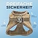 Voyager Step-In Plüsch-Hundegeschirr by Best Pet Supplies - Step-In-Westengeschirr für kleine und mittelgroße Hunde, Weicher Plüsch, Latte, size S - Brust 37-40 cm