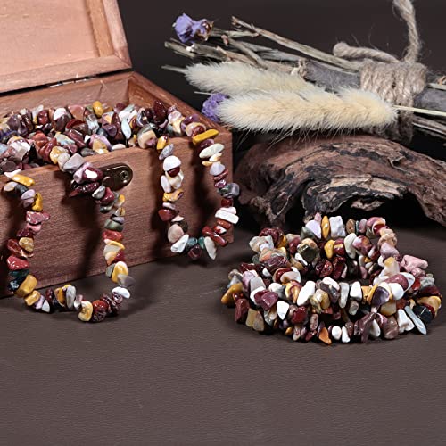 Nupuyai Mookaite Irregular Polished Beads for DIY Jewelry Making Bracelet Necklace Chip Stones for Chakra Healing 80cm - Image 4