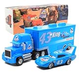 SVORUFY Car 2 3 Toys, Truck and Car Set, Movie Car, Metal and Plastic Material, Children's Christmas and Birthday Gifts (The King)
