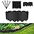 20PCS Garden Edging Border No Dig Landscape Edging Lawn Garden Fence Edgings Decorative Landscape Border 20Ft Landscaping Edging with 20 Stakes for Lawn Garden Flower Bed,The Yard,Lawn Edging?Black