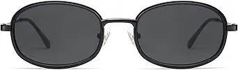 Retro Oval Sunglasses for Women Men Trendy Large Round Y2k Sunnies AP3681