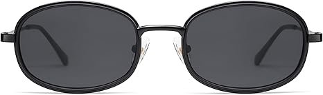 Retro Oval Sunglasses for Women Men Trendy Large Round Y2k Sunnies AP3681