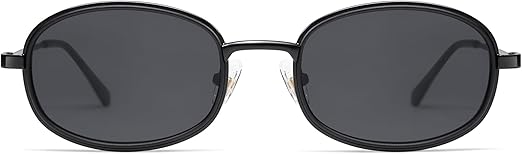 Retro Oval Sunglasses for Women Men Trendy Large Round Y2k Sunnies AP3681