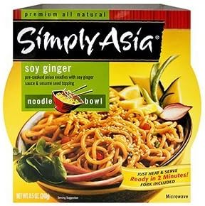 Simply Asia Soy Ginger Noodle Bowl 8.5 Oz (Pack of 6) by Simply Asia