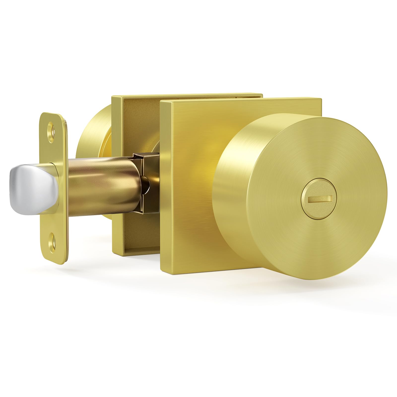 HOSOM Matte Black Door Knobs with Lock & Key -29
