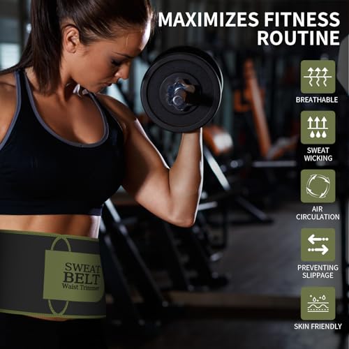 Image of ZPP Waist Trainer for Women and Men, Neoprene Sweat Band Waist Trimmer Belt Slimming Stomach Wrap for Workout
