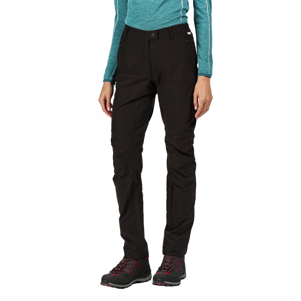Regatta (Long, 20) Women's Highton Stretch Walking Trousers - Black