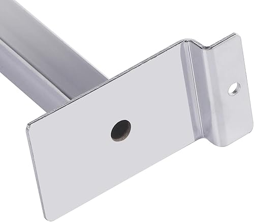 Miniatura 4 de 12 soportes de estante resistentes, 10 pulgadas, soportes de ángulo de estante industrial, soportes de estante de hierro para andamios, montaje en