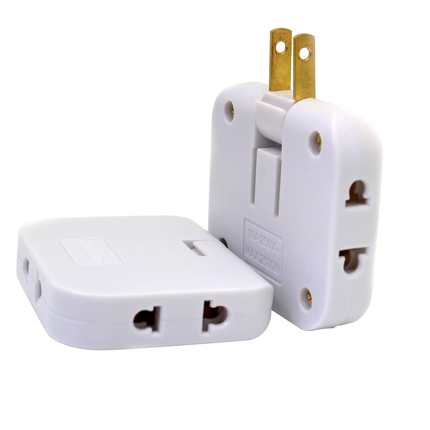 Flat Wall Outlet Extender AC Adapter, 3 in 1 Extension Plug Adapter