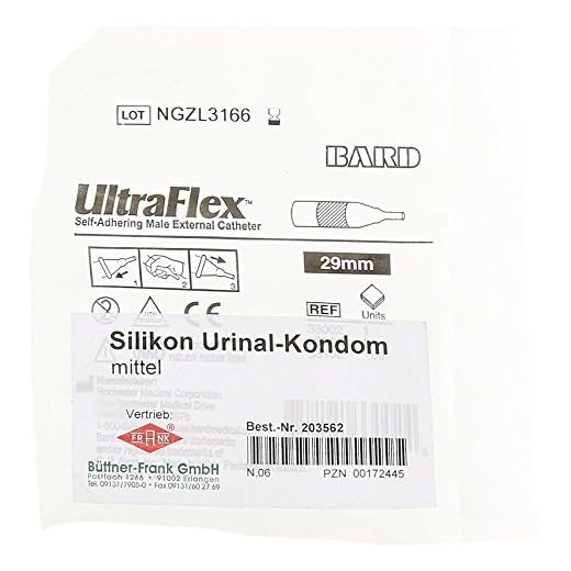 URINALKONDOM 30 mm mittel Silikon selbsthaftend 1 St