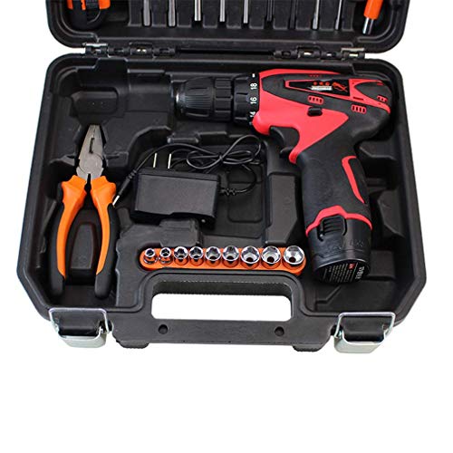 SEESEE.U Home DIY Tool Kit, Handwerkzeuge und 35-teiliges Wandbehang-Kit mit Schraubendreher und Bohrmaschine für die… – Bild 4