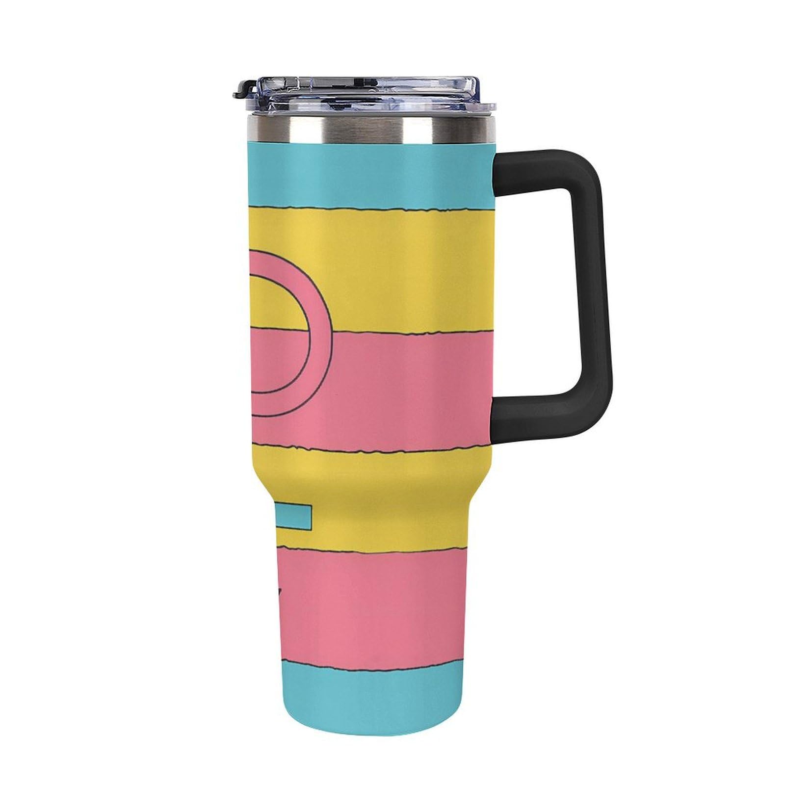 Taza de viaje pansexual de 40 oz, el vaso térmico de coche ideal para regalar 8