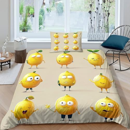 Juego De Cama De Emoji Impreso