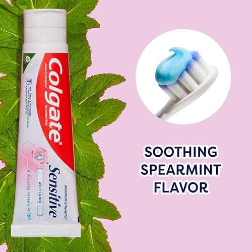 Colgate Colgate Sensitive Whitening Zahnpasta mit maximaler Stärke, frische Minze, frische Minze, 170 ml, 3 Stück – Bild 8